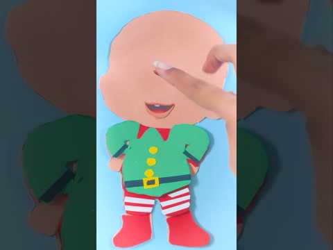 Baby John's Elf Costume! Easy Paper Puzzle for Toddlers!  #babyjohn #nurseryrhymes #elf