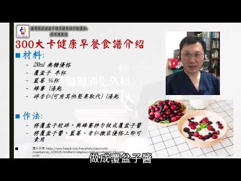 20181010 300大卡早餐食譜介紹 台灣減重手術權威蔡明憲教授解說版