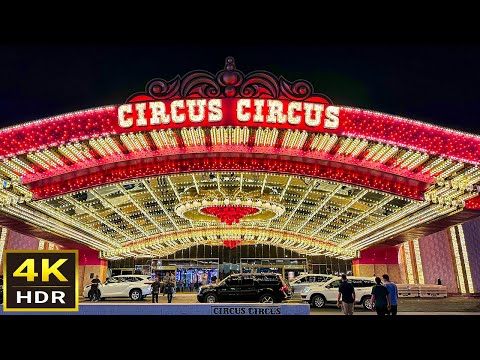 [4K HDR] Circus Circus Las Vegas Walking Tour | April 2024