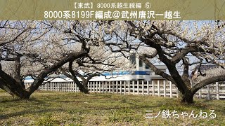 【東武】8000系越生線編⑤　8199F＠武州唐沢（2021年）