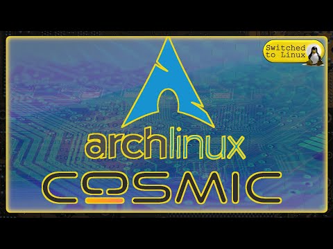 Cosmic DE on ArchLinux