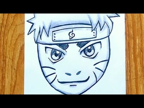 How to draw naruto face | Naruto face drawing step by step for beginners