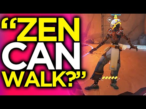 New Overwatch Player Finds Out Zen Can Walk | Overwatch 2 Funny Moments