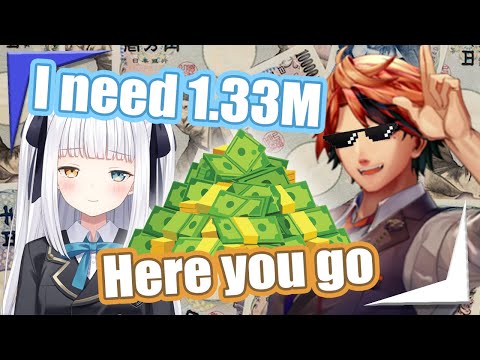 Roberu shows chad move, is willing to pay off Mea's 1.33M¥ debt【Holostars EngSub】