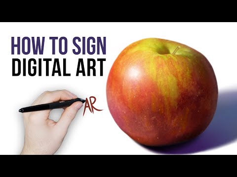 Adding a Signature to Your Digital Art - Tutorial