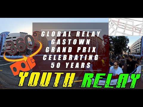 Gastown Grand prix 2023 Vancouver Canada 360 vr   - Youth Relay