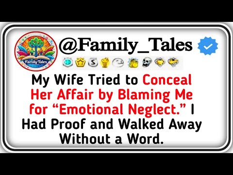 My Wife Tried to Conceal Her Affair by Blaming Me for “Emotional Neglect ” I Had Proof and Walked Aw