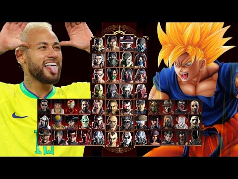 Mortal Kombat 9 - NEYMAR JR & GOKU SSJ - Expert Tag Ladder - Gameplay @(1080p) - 60ᶠᵖˢ ✔