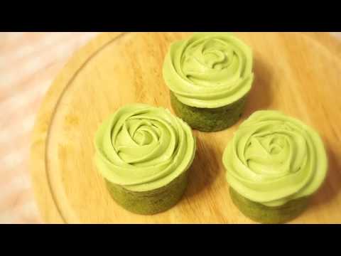 【聖誕食譜】抹茶玫瑰杯子蛋糕 Christmas Matcha Rose Cupcake