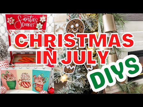 🎄*ALL NEW* Unique CHRISTMAS DIYS in July! Buy supplies now to make this BUDGET FRIENDLY decor!