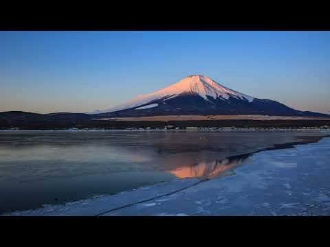 山中湖 冬季日出