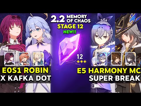 E0S1 Robin x Kafka DOT & E5 HMC x Silver Wolf Super Break | MOC 12 v2.2 | Honkai star rail.