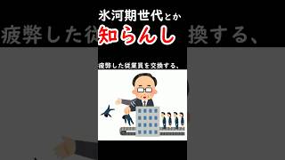 【日本政府】氷河期世代とか知らんし#利権 #増税 #日本政府