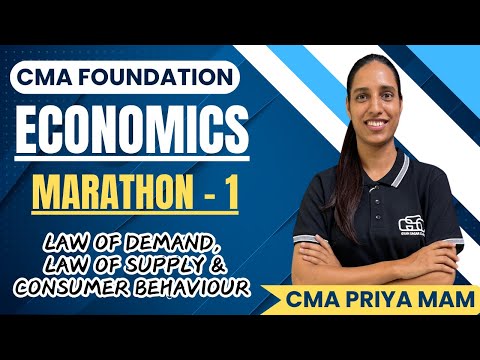 CMA FOUNDATION ECONOMICS MARATHON LECTURE 1 | CMA PRIYA MAM | GYAN SAGAR CLASSES |