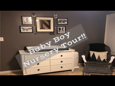 Nursery Tour||Woodland Theme+Meet Nolan