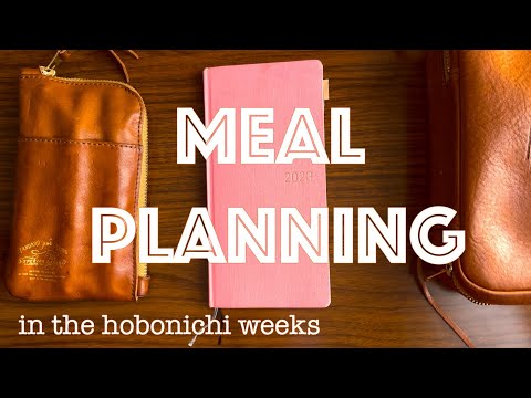 How I use the Hobonichi weeks for meal planning | functional and realistic plan with me