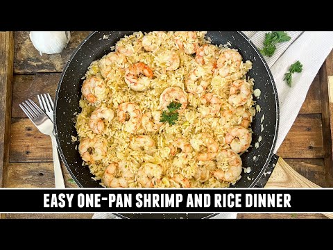 Got Frozen Shrimp? Make this EASY One-Pan Shrimp and Rice Dinner