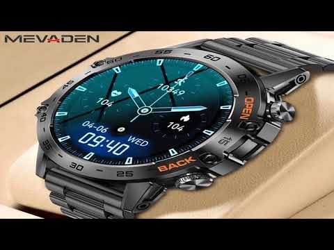 MEVADEN Steel 1.39 Bluetooth Call Smart Watch Men Sports Fitness Tracker Watches