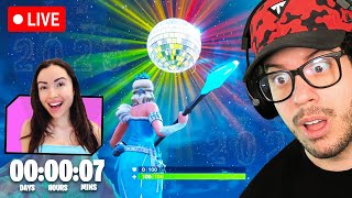 🔴LIVE! - Fortnite NEW YEARS *DUAL STREAM* with MY WIFE!