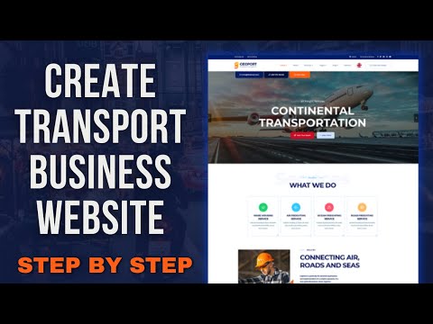 Create Transport business website  | Geoport Transport & Logistics