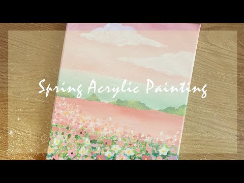 Spring Acrylic Painting 小清新