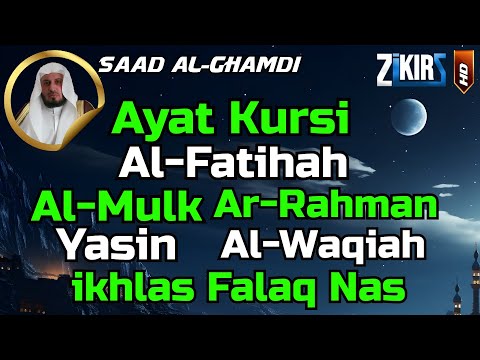 Ayat Kursi,Al Fatihah,Al Mulk,Ar Rahman,Al Waqiah,Yasin,Ikhlas,Falaq,An Nas Alquran Pengantar Tidur