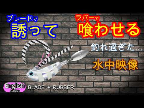 Strong Appeal Lure  DAIWA KOHGA BLADE BREAKER  Underwater Footage,  Shore Jigging Lure fishing