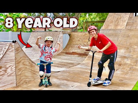 CRAZY 8 YEAR OLD SCOOTER KID…