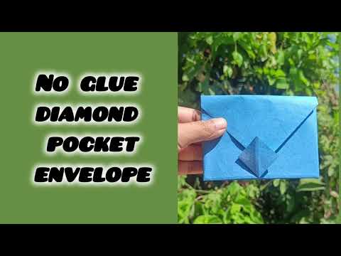 No blue diamond pocket envelope