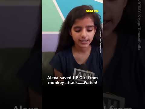 Alexa saved UP Girl from monkey attack....Watch!