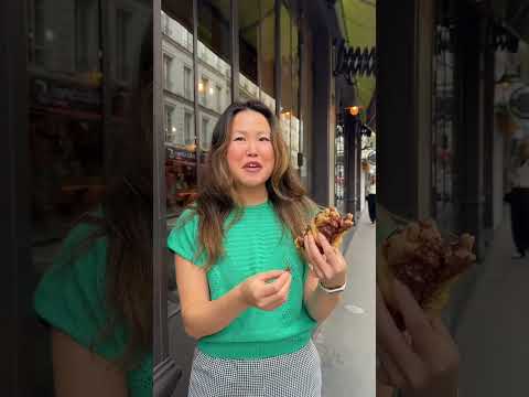 SAVE THIS for your next trip to Paris!Trying the viral cookie croissant from the place that invented