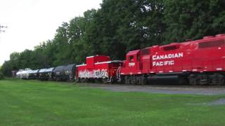 CP 7309 leads train