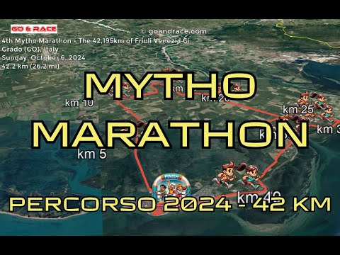 4th Mytho Marathon - The 42,195km of Friuli Venezia Giulia (2024): vola sul percorso della maratona!