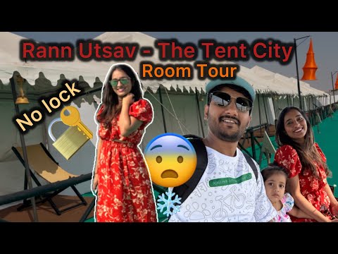 Tent tour 3 nights |ಇಷ್ಟ್ ಚಳಿ ಆಗುತ್ತೆ ಅಂತ ಅನ್ಕೊಂಡ್ ಇರ್ಲಿಲ್ಲ😣Rann Utsav - The Tent City long journey