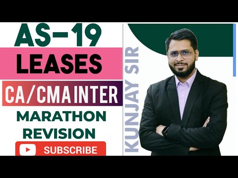 Accounting Standard -19 | LEASES | CA INTER | CMA INTER | Group-2 | Kunjay Gaurav | Edukunj