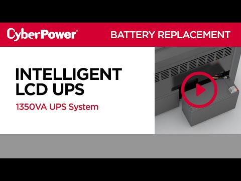 CyberPower Intelligent LCD 1350VA UPS Replacement Battery Video