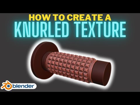 How to create a knurled texture in Blender