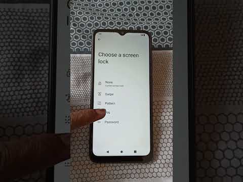 how to set screen lock on Redmi A2 Phone, set pin, password, pattern  screen lock