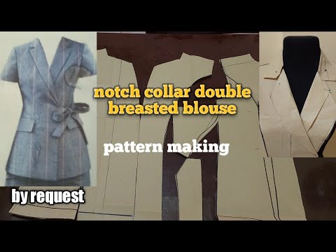 How to Make Pattern for Double Breasted Notch Collar