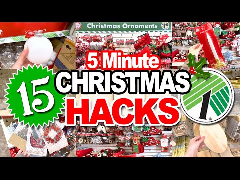 🎄Holiday Magic in Minutes! ✨15 Dollar Tree Christmas HACKS & DIYs!