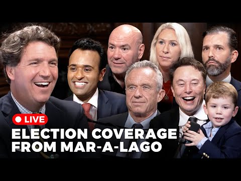 Tucker Carlson Election Night LIVE From Mar-a-Lago With Special Guests