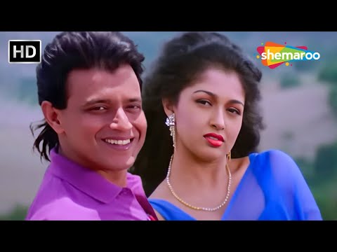 Dhak Dhak Dil Mera Karne Laga | Kumar Sanu | Mithun Chakraborthy, Gautami | Aadmi (1993) | Love Song