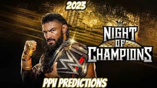 WWE NOC 2023 PLE Predictions