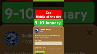 Zoo Riddle of the day 9 January | Riddle of the day zoo | Zoo today Riddle of the day