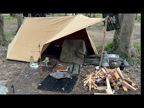 フランス軍パップテント変形設営