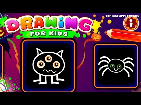 🎁 FREE Halloween Drawing App for Kids 🎃 Learn to draw Halloween Characters