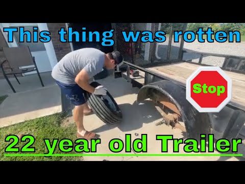 This Trailer was not road worthy | Restoring Old Lawn Trailer.