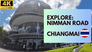 [4K] VIRTUAL TOUR - Nimmanhemin Road CHIANG MAI THAILAND