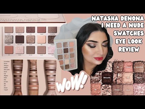 Natasha Denona I NEED A NUDE PALETTE REVIEW / Look / Swatches on  human male's arm @NatashaDenona