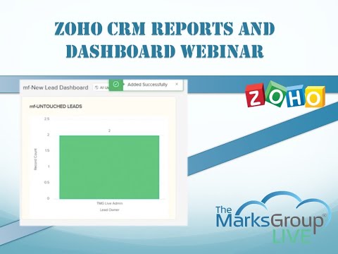 Zoho CRM Reports and Dashboards Webinar